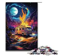 Puzzle Sfor Adults 1000 Piece Colorful Car at Night Paper Puzzles 1000 PCS(38x26cm)