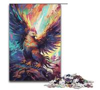 Puzzle Sfor Adults 1000 Piece Colorful Condor Warrior Wooden Puzzles 1000 PCS(38x26cm)