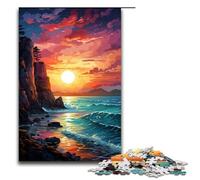 Puzzle Sfor Adults 1000 Piece Fantasy Beach at Sunset Wooden Puzzles 1000 PCS(75x50cm)