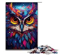 Puzzle Sfor Adults 1000 Piece Painting Color Animal Owl Wooden Puzzles 1000PCS(75x50cm)