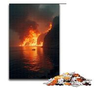 Puzzle Sfor Adults 1000 Piece The Burning of Red Cliff Wooden Puzzles 1000 PCS(75x50cm)