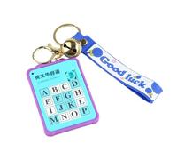 Puzzle Slide Number Toy Keychain Pendant Brain Teasers Jigsaw Tangram Intelligence Practical Daily Accessory Durable Portable Tool Reliable Device, for Kids, Adults, Students, Home, School, Travel