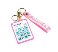 Puzzle Slide Number Toy Pendant Toy Game Slide Keyring with Number