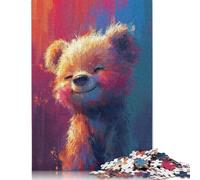 Puzzle Smiling Fluff 500 Piece Jigsaw Puzzle for Adults And Wooden Jigsaw Puzzles Suitable for Adults And Teens 18+ Gift For Birthdays 500pcs (52x38cm)