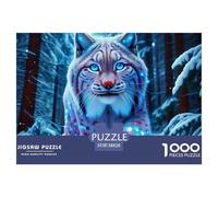 Puzzle Snow Leopard 1000 Piece for Adults Jigsaw Educational Games Animal Theme Gifts for Men Home Decoration 38x26cm/1000pcs