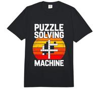 Puzzle Solving Machine Crossword Retro Sun Comfort Colors Adult Heavyweight T-Shirt
