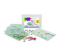 Puzzle Sorter Trays for Jigsaw Puzzles - 6 Plastic Puzzle Sorting Trays with Carry Case for 500/1000/1500/2000 Puzzles - Perfect for Separating Out Your Puzzles and Storing and Saving for Later