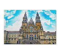Puzzle Spain 100 pieces Spain Santiago de Compostela Puzzle Game Artwork Travel Souvenir 45.5x35.5CM