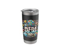 Puzzle Squad Puzzle Design for Puzzler Brain Teasers Puzzle Stainless Steel Insulated Tumbler