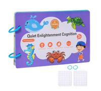 Puzzle Sticker Book,Number Sticker Book | Reusable Travel Sticker Book,Portable Sticker Activity Books,Silent Encyclopedia Educational Book,