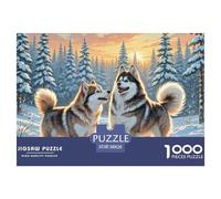 Puzzle The American Eskimo Dog 1000 Piece Jigsaw Educational Games Animal Theme Decoration Puzzle Gifts for Men for Both Adults And Children 38x26cm/1000pcs