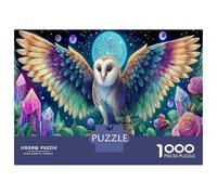Puzzle The Barn Owl Spreading Its Wings Under The Starry Sky Jigsaw - 1000 Pieces Educational Games Adults Home Decor 38x26cm/1000pcs Great Gift Adults