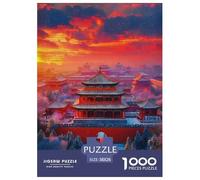 Puzzle The Forbidden City 1000 Pieces Puzzles for Adults 100% Recycled Cardboard Great Architecture Ladies' Gifts Home Decoration 38x26cm/1000pcs