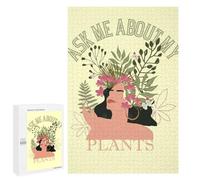 Puzzle Time - Ask Me About My Plants, 1000 PCS, Decorative Jigsaw for Grown-Ups, Gift for Puzzle Lovers - for Quiet Evenings And Focused Play