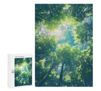 Puzzle Time - Beneath The Forest Canopy, 300 PCS, Decorative Wooden Puzzle, Seasonal Home Décor - to Assemble, Frame And Display