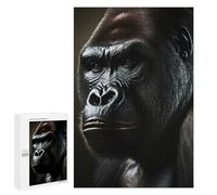 Puzzle Time - Black Gorillas, 1000 PCS, Jigsaw Puzzle for Adults, Mindful Gift for Adults; for Couples, Friends And Family