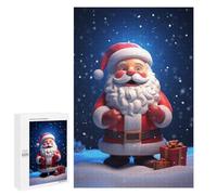 Puzzle Time - Cute Santa Joy, 1000 PCS, Jigsaw Puzzle for Adults, New Year Party Activity, for Relaxing Solo Or Group Play