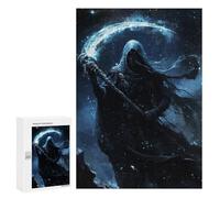 Puzzle Time - Dark Wizard Holding Crescent Moon, 300 PCS, Jigsaw Puzzle for Adults, Year-End Present - for A Rewarding Weekend Challenge