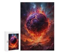 Puzzle Time - Destruction Planet, 300 PCS, Displayable Picture Puzzle, Winter Gift - for Quiet Evenings And Focused Play
