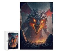 Puzzle Time - Fiery Dragon Unleashed, 300 PCS, Decorative Jigsaw for Grown-Ups, Festive Gift for Adults; for Couples, Friends And Family
