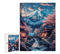 Puzzle Time - Japanese Mount Fuji View, 500 PCS, Adult Tabletop Puzzle, Mindful Gift for Adults, with A Decorative Finished Picture