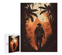 Puzzle Time - Jungle Explorer at Sunset, 500 PCS, Displayable Picture Puzzle, Winter Gift - for Quiet Evenings And Focused Play