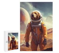 Puzzle Time - Labrador Mars, 1000 PCS, Wooden Brain Teaser for Adults, New Year Gift; for Shared Table Time