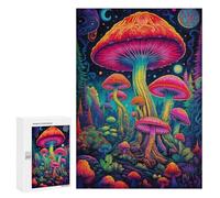 Puzzle Time - Mushrooms No3, 300 PCS, Challenging Puzzle for Adults, Gift for Winter Evenings; for Shared Table Time