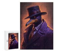 Puzzle Time - Neon Duck Spy, 300 PCS, Wooden Art Puzzle, Winter Activity Gift; for Shared Table Time