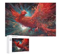 Puzzle Time - Phoenix Rising A Digital Artwork, 1000 PCS, Challenging Puzzle for Adults, New Year Decoration, for Screen-Free Relaxation at Home