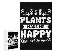 Puzzle Time - Plants Make Me Happy, 1000 PCS, Decorative Jigsaw for Grown-Ups, Gift for Puzzle Lovers - for Quiet Evenings And Focused Play