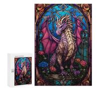 Puzzle Time - Rouge Aetheria Pink Dragon, 300 PCS, Challenging Puzzle for Adults, New Year Decoration, for Screen-Free Relaxation at Home