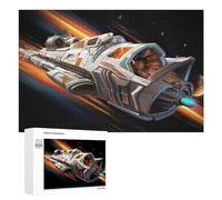 Puzzle Time - Space Odyssey The Journey Begins, 1000 PCS, Displayable Picture Puzzle, Seasonal Home Décor, with A Decorative Finished Picture