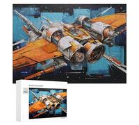 Puzzle Time - Spacecraft Design Futuristic Artwork, 300 PCS, Challenging Puzzle for Adults, New Year Decoration, for Screen-Free Relaxation at Home