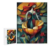 Puzzle Time - The Birth of Venus - Cubist Minimalist Vision - Vibrant Masterpiece Inspired by Sandro Botticelli, 500 PCS, Adult Picture Puzzle, New Year Decoration - for Quiet Evenings And Focused Pla