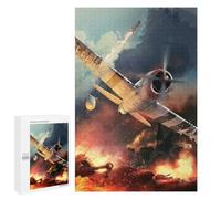 Puzzle Time - War Thunder, 1000 PCS, Wooden Brain Teaser for Adults, for Relaxing Solo Or Group Play