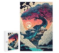 Puzzle Time - Whispering Mountains, Moonlit Sky, 1000 PCS, Decorative Jigsaw for Grown-Ups, Seasonal Home Décor; for Couples, Friends And Family