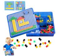 Puzzle Toy - Engaging Mushroom Nails Pegboard | Fun Button Art Toy | Interactive Pegboard Creative Puzzle Suitable for Early Learning, Kids’ Education, and Creative Development Activities