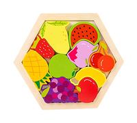 Puzzle Toy Stacking Block Tangrams Puzzle Shape Color Sorting Toy Learning For Preschool Kids Education Gift