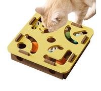 Puzzle Toys for Cats | Cat Puzzle Box | Bell Maze Tunnel Scratching Board for Large Dog Mental Stimulation Exercise Teething Training Crate
