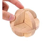 Puzzle Toys | Wooden Interlocking Brain Teaser Ball | 3D Puzzles Kids Interlocking Toys | for Home Classroom Travel Fine Motor Skills Concentration Problem Solving