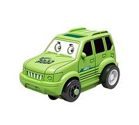 Puzzle Tracks Car Toy Practice Motor Skills Monetssori Building Toy Rail Car green