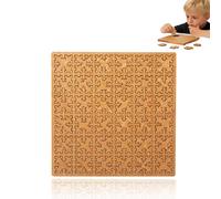 Puzzle Trays Fractal Tray Puzzle, All Edge Jigsaw Puzzle - Mind Bending Wooden Puzzle with Irregular Pieces, Challenging Fractal Puzzle for Adults, Unique Funny Jigsaw Puzzle with Tray Frame