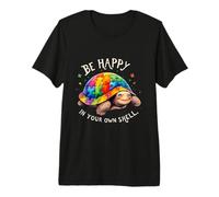 Puzzle Turtle Be Happy in Your Own Shell Autism Awareness Premium T-Shirt