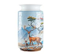 Puzzle Vase Flowers - 3D Decorative Vase to Assemble with Puzzle Pieces, Educational Gift Idea | Creative Vase Puzzle to Decorate with Dried Flowers, Handmade Table Object for Family Amic