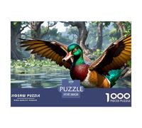 Puzzle Wild Duck 1000 Pieces Challenge Game for Adults,Natural Ecology Impossible Jigsaw Puzzles 1000 Pieces Educational Game Home Decoration 38x26cm/1000pcs