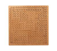 Puzzle with Fractal Tray - Unique Irregular Creative Maze Impossible Difficult Puzzle Toy with Wooden Geometry | for Men Women Boys Girls Young Teens Husband Son