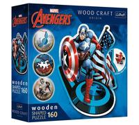 Puzzle Wooden 160 Fearless Captain America Trefl Puzzle Top