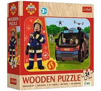 Puzzle Wooden 24 Amazing Firefighter Trefl Puzzle Top