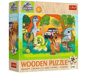 Puzzle Wooden 24 Meet The Dinosaurs Trefl Puzzle Top